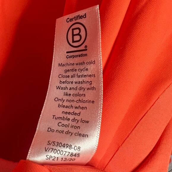Athleta Urbanite Shirt Women’s Plus Size 3X  Button up Oversized Orange 530498 - Picture 9 of 11